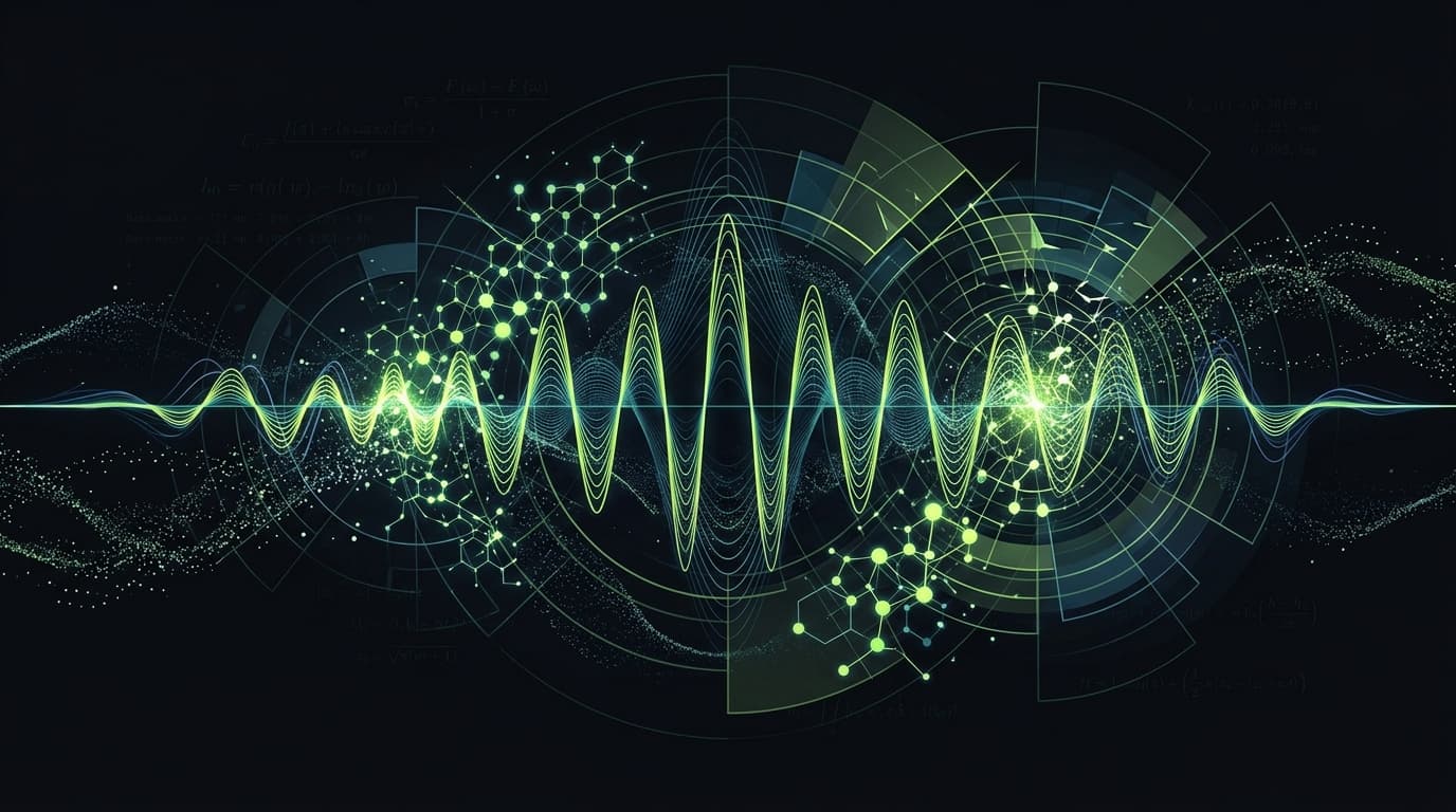 Abstract dark visualization representing 40hz gamma focus