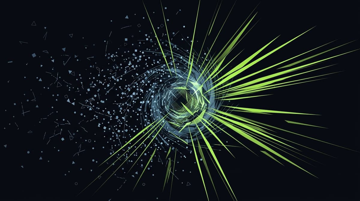 Abstract dark visualization representing adhd and boredom