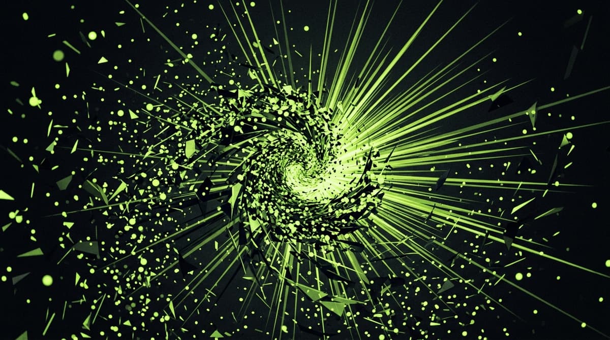 Abstract dark visualization representing adhd and decision fatigue