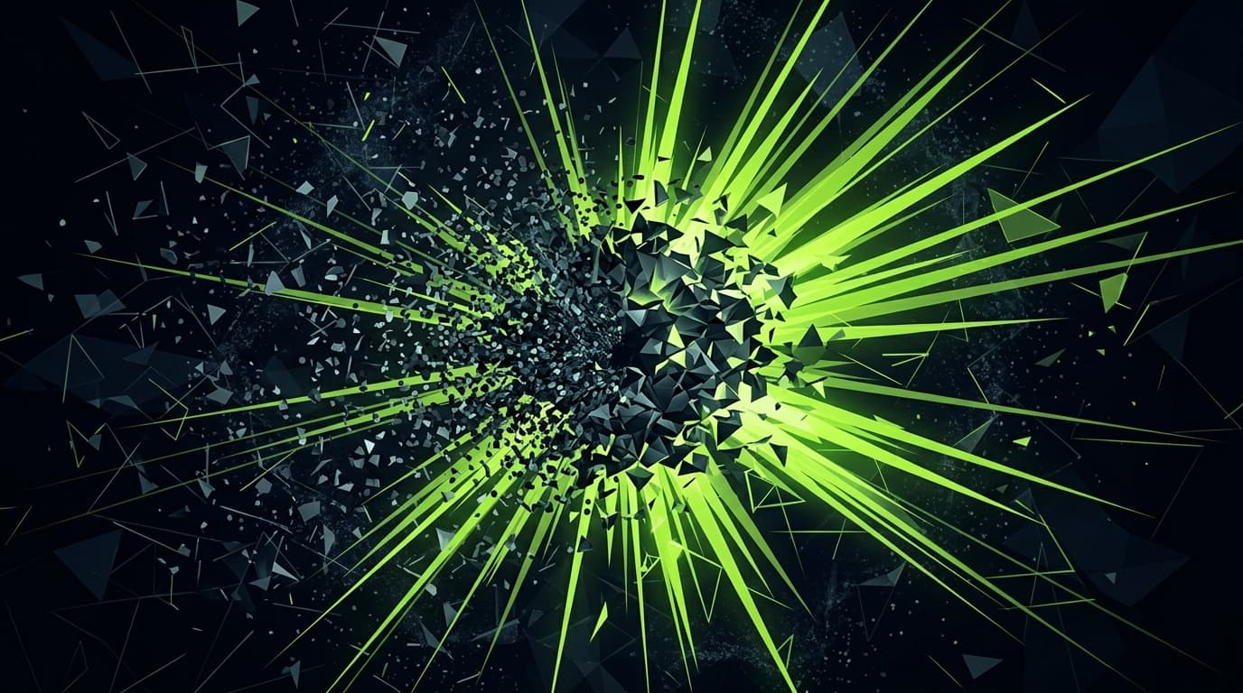 Abstract dark visualization representing adhd and paralysis