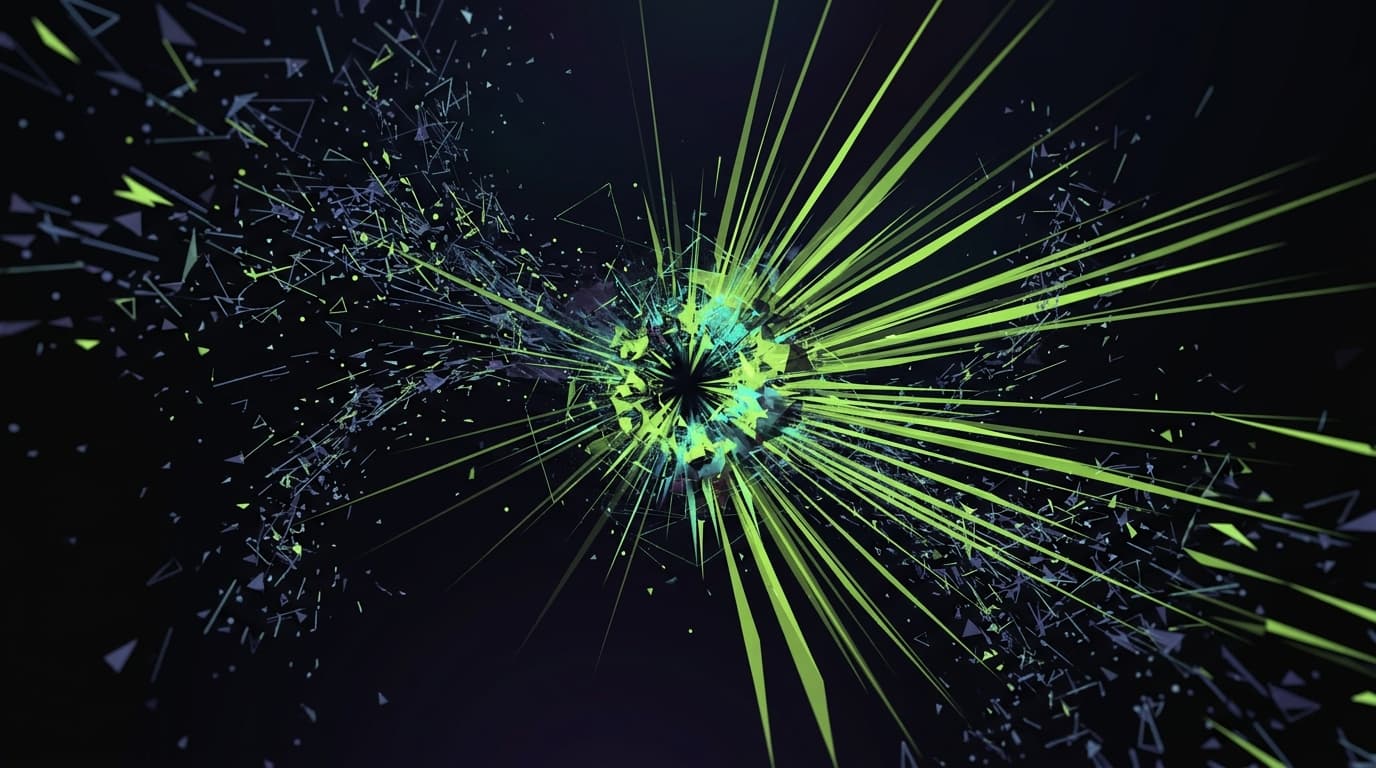 Abstract dark visualization representing adhd and rejection sensitivity