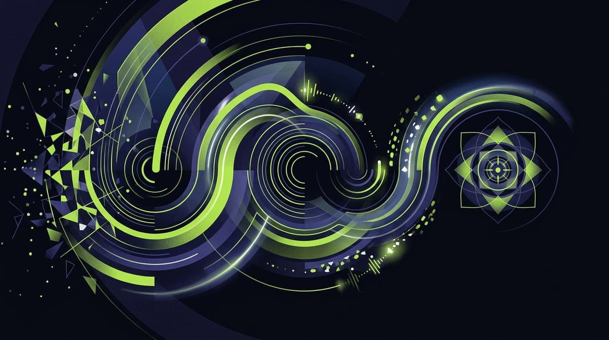 Abstract dark visualization representing adhd hearing test online