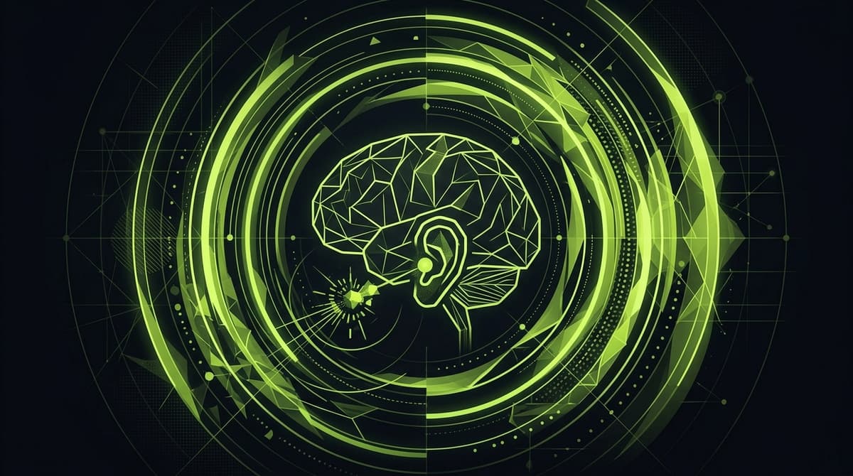 Abstract amplified sound ripples around an ADHD-sensitive brain
