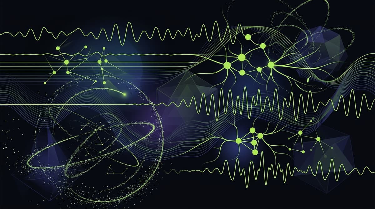 Abstract dark visualization representing ambient for adhd focus