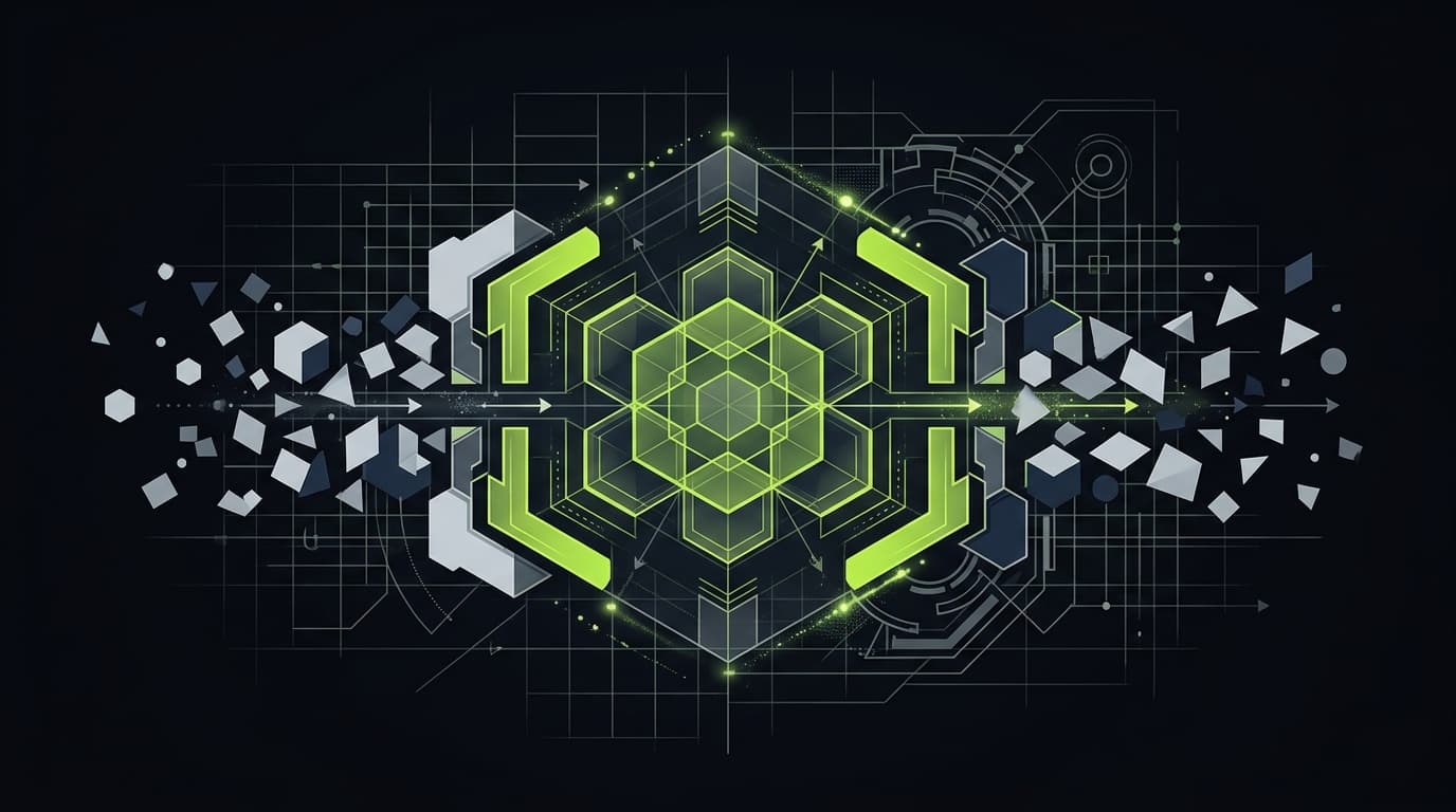Abstract dark visualization representing best app blocker for adhd