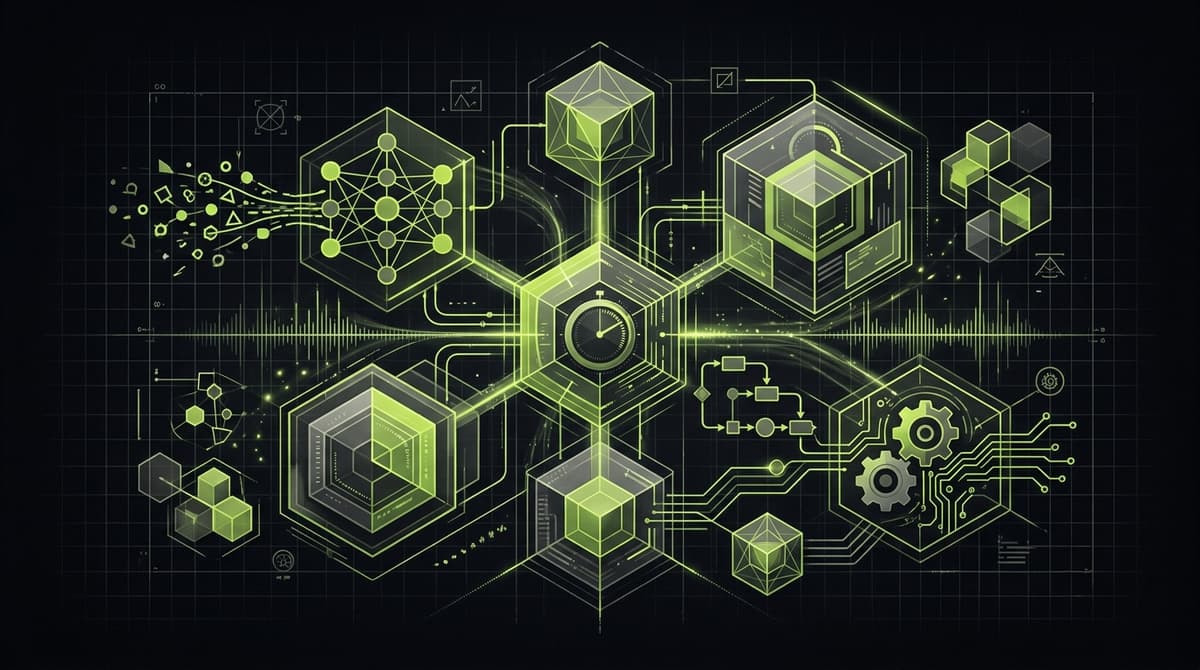 Abstract dark visualization representing best browser extension for adhd