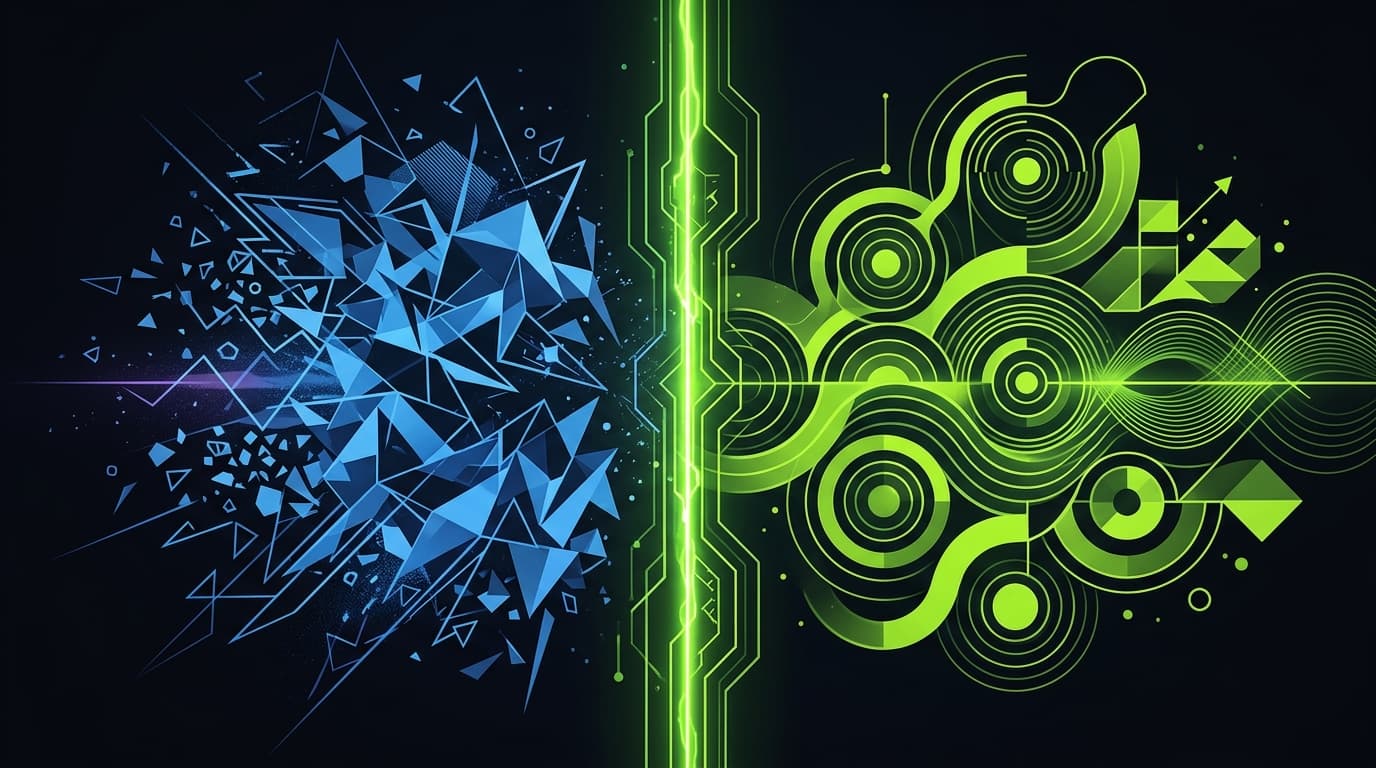 Abstract dark visualization representing best focus music adhd