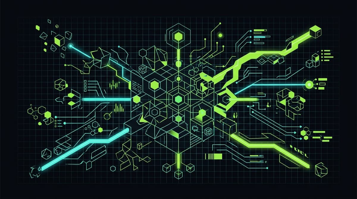 Abstract dark visualization representing best task manager for adhd