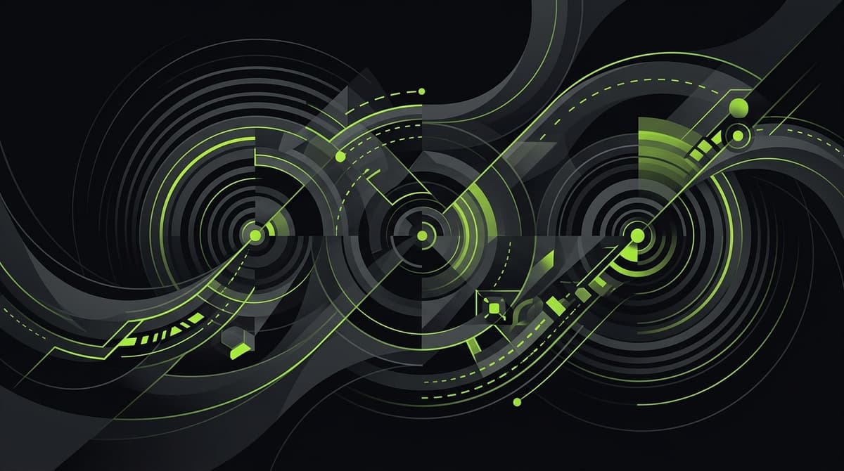 Abstract dark visualization representing cleaning music for adhd
