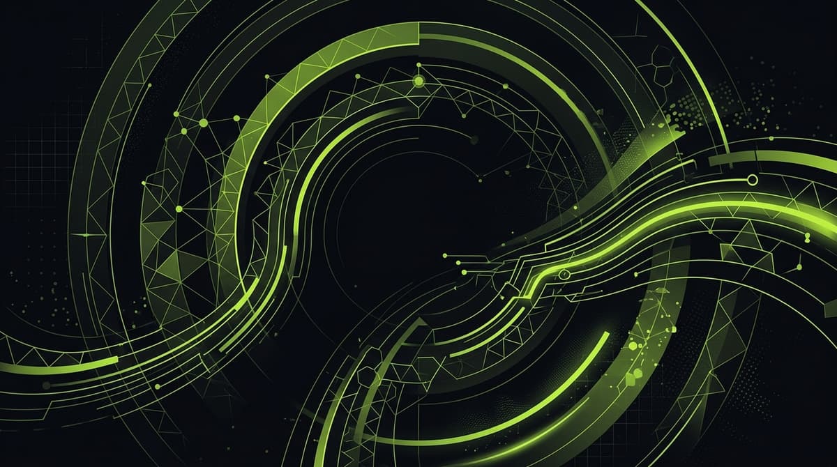 Abstract dark visualization representing coding music for adhd