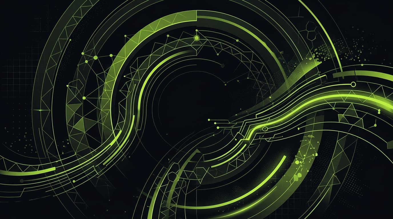 Abstract dark visualization representing coding music for adhd