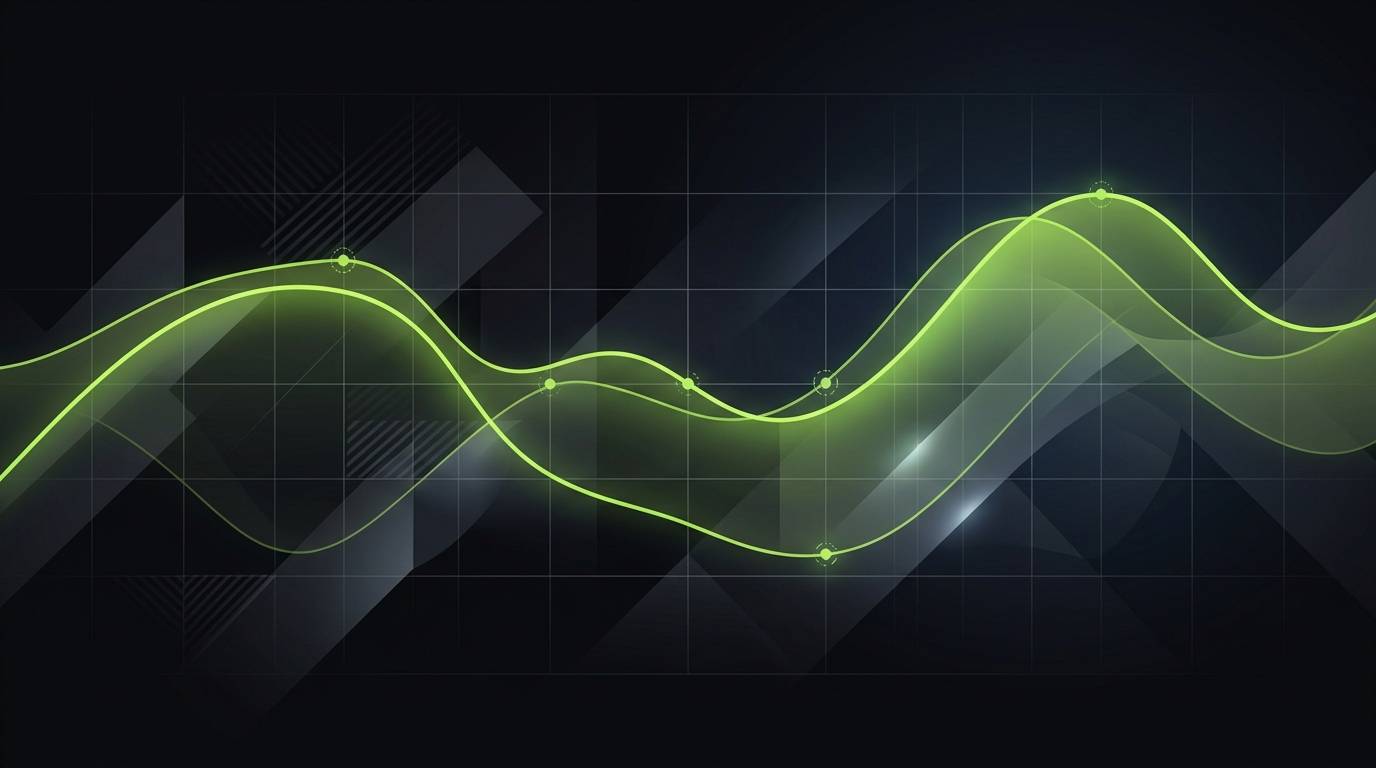 Abstract audiogram frequency curve visualization