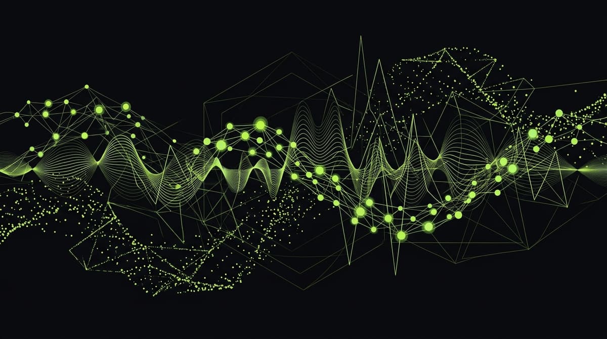 Abstract dark visualization representing lofi habituation adhd