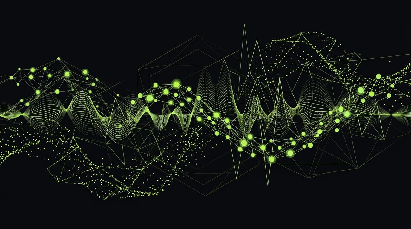 Abstract dark visualization representing lofi habituation adhd