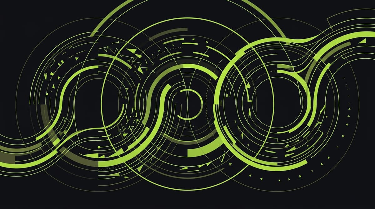 Abstract dark visualization representing reading music for adhd